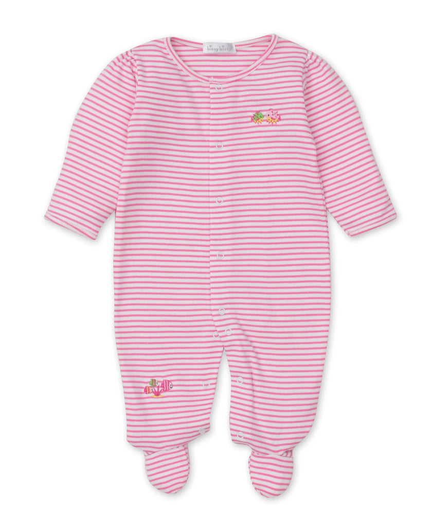 Kissy Kissy Deep Sea Divers Fuchsia Footie - Charles Mayer