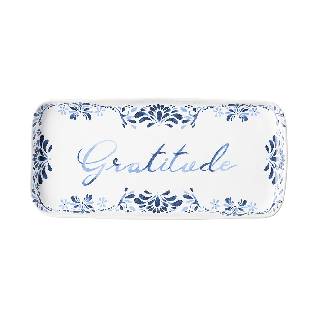 Juliska Iberian Journey Indigo Gratitude Tray - Charles Mayer