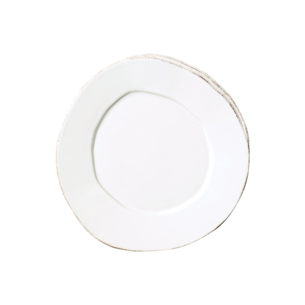 Vietri Lastra White Salad Plate - Charles Mayer