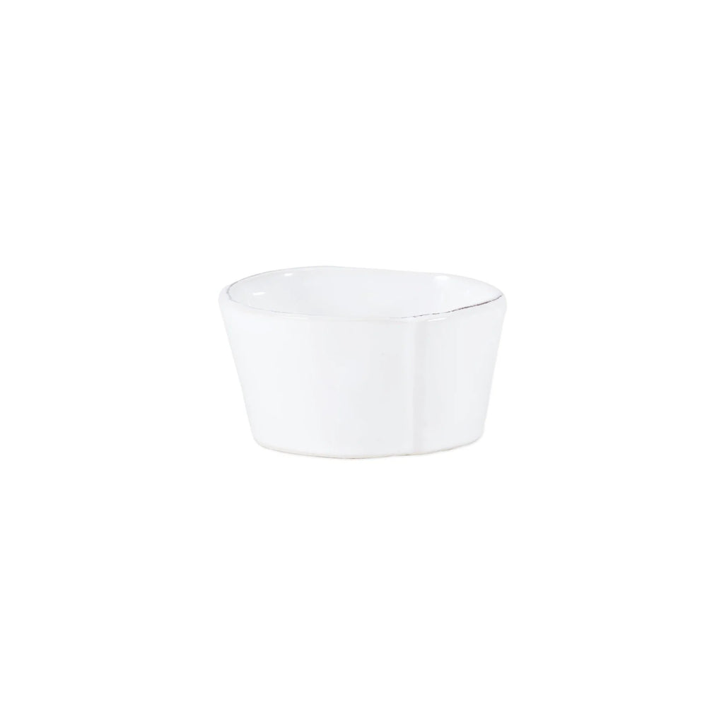 Vietri Lastra White Condiment Bowl - Charles Mayer