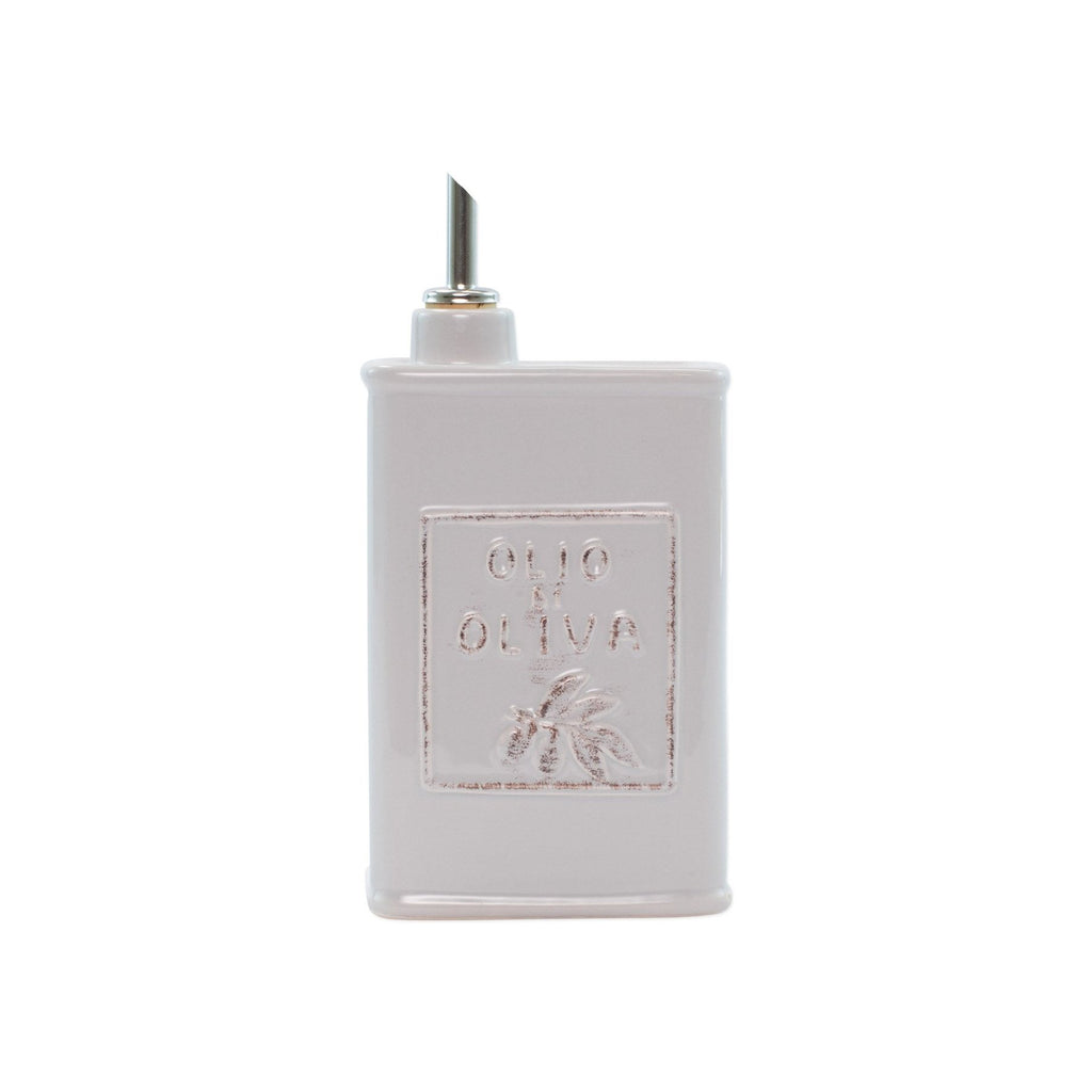 Vietri Lastra Light Gray Olive Oil Can - Charles Mayer