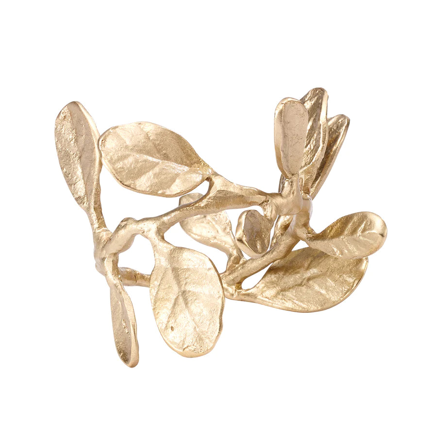 Bodrum Gold Laurel Crown Napkin Ring - Charles Mayer