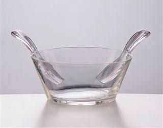 Mario Luca Giusti Clear Salad Bowl With Servers - Charles Mayer