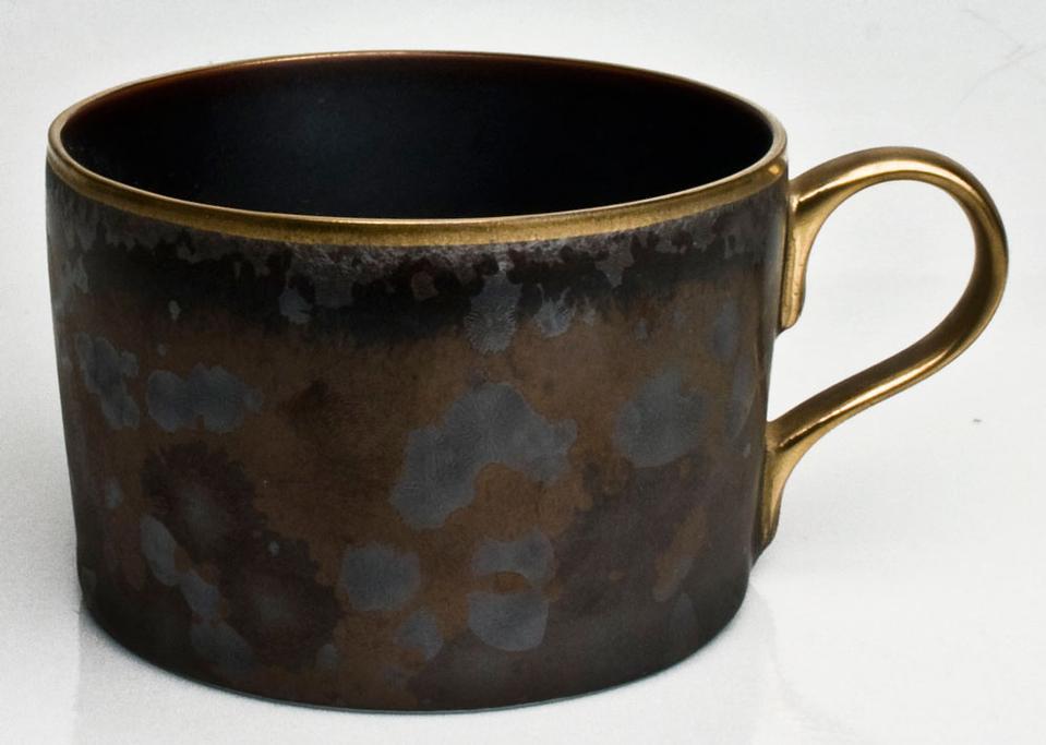 Jaune De Chrome Aguirre Gold Tea Cup - Charles Mayer