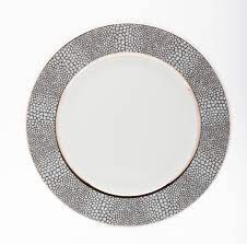 Royal Limoge Makassar Platinum Dessert Plate - Charles Mayer