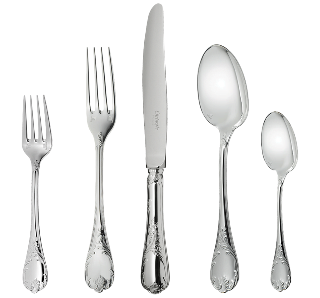 Christofle Marly Silver Plate 5pc. Place Setting - Charles Mayer