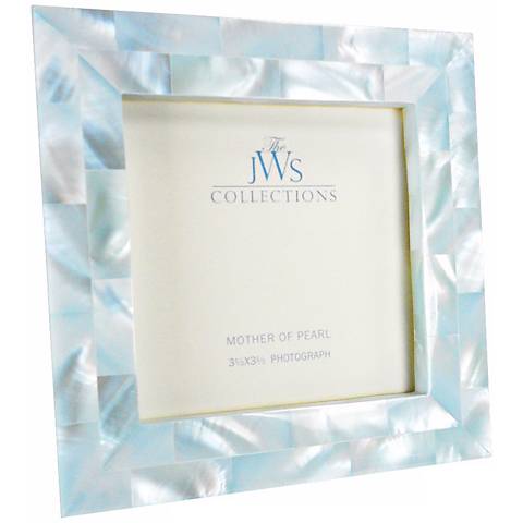 JWS Collections Mother Of Pearl Blue 3.5*3.5 Frame - Charles Mayer