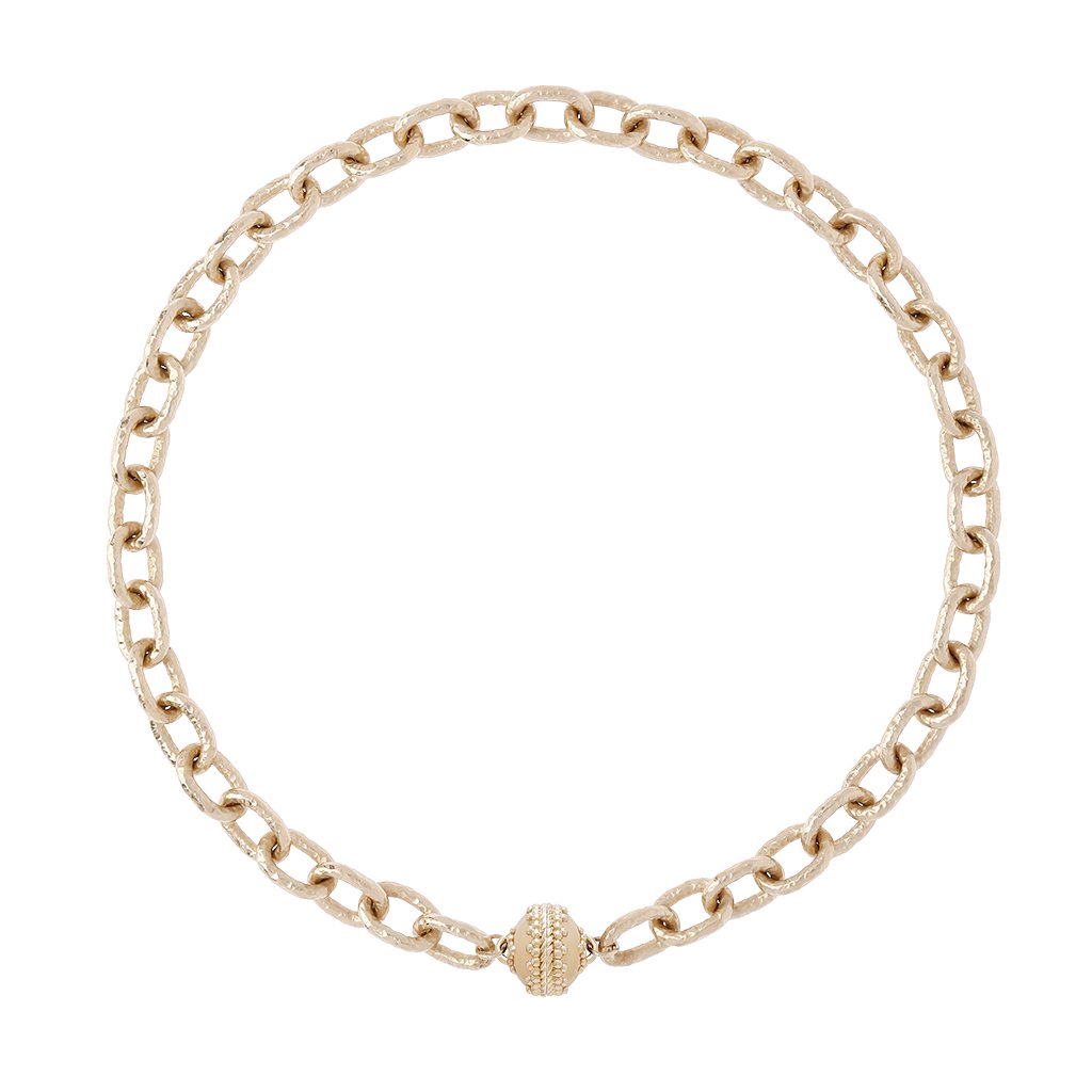 Clara Williams Wabash 14K Gold Plated Necklace, 1 Strand, 16.5" - Charles Mayer