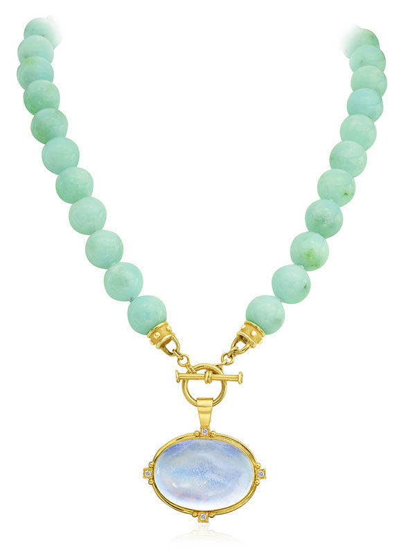 Mazza 12Mm Chrysoprase Necklace (Necklace Only) - Charles Mayer