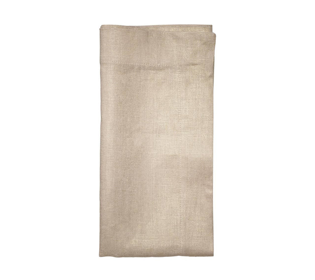 Kim Seybert Metallic Linen Napkin, Gold/Natural - Charles Mayer