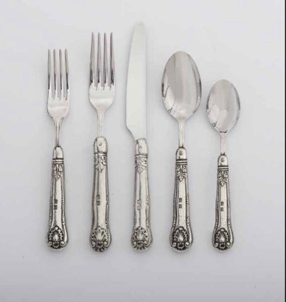 Julie Wear Designs Noto Legacy Pewter 5Pc. Place Setting - Charles Mayer