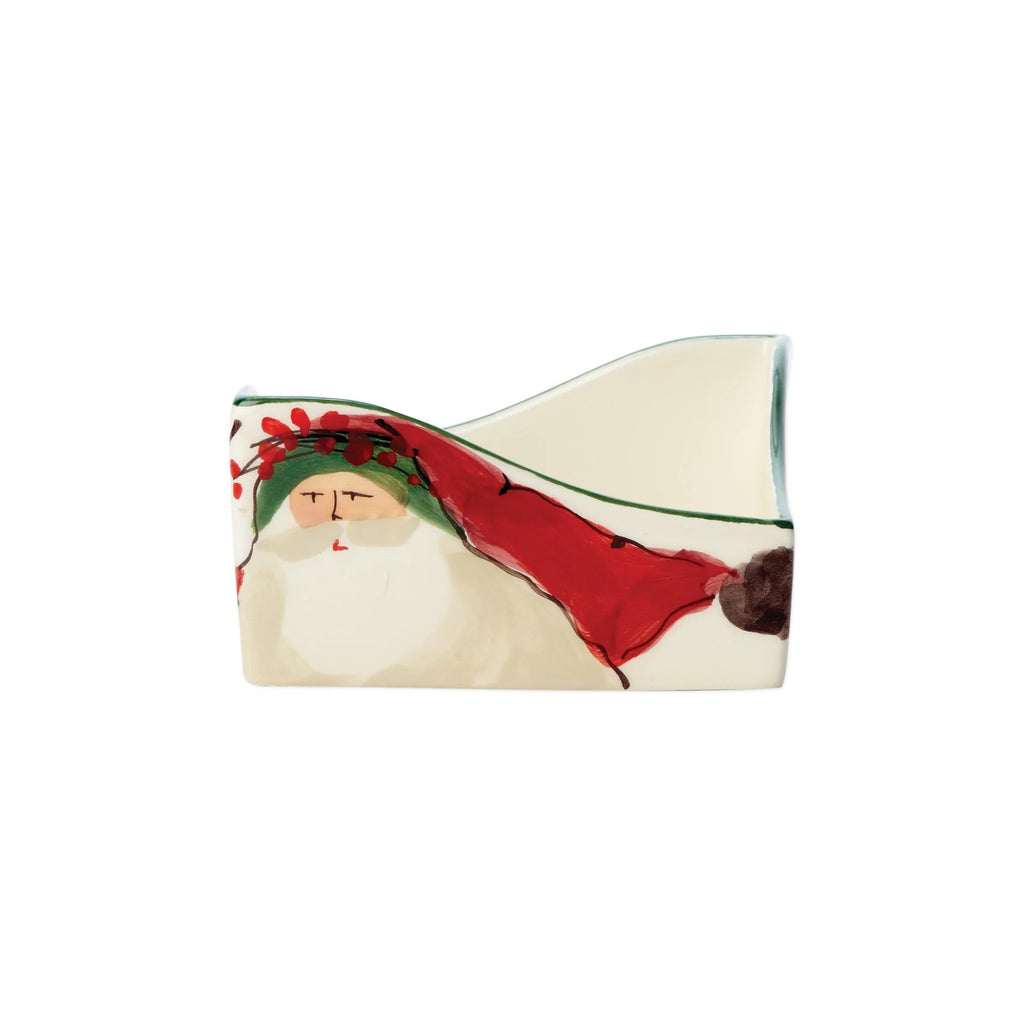 Vietri Old St. Nick Cocktail Napkin Holder - Charles Mayer
