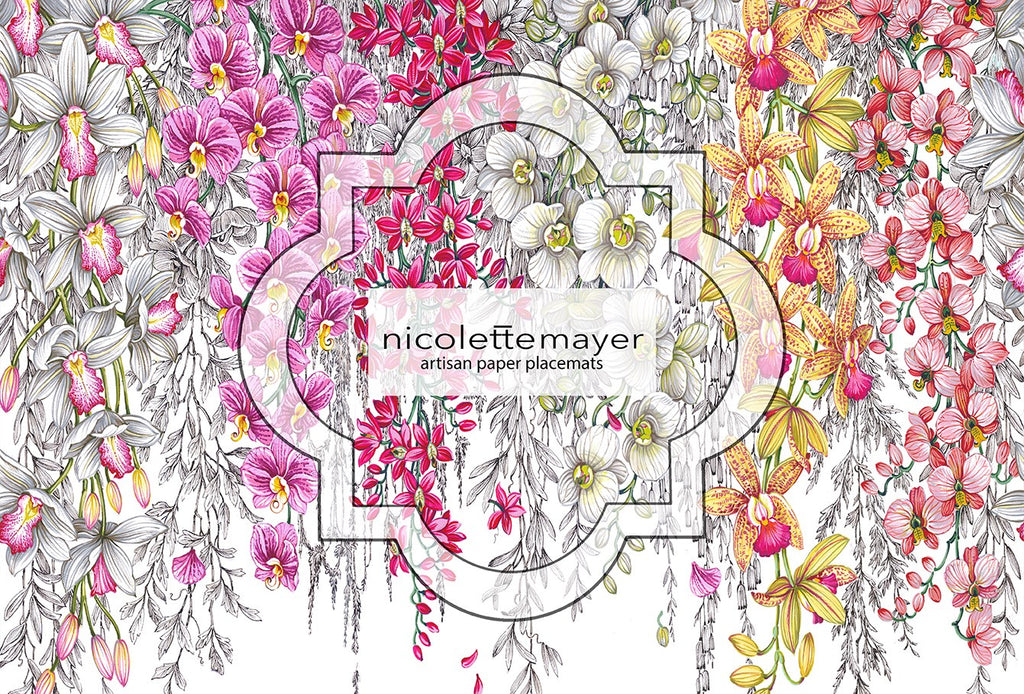 Nicolette Mayer Orchid Garden Original Paper Placement Pad - Charles Mayer