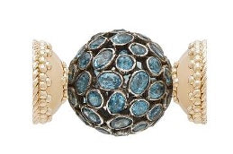 Clara Williams Sterling Silver & Blue Topaz Round Centerpiece - Charles Mayer