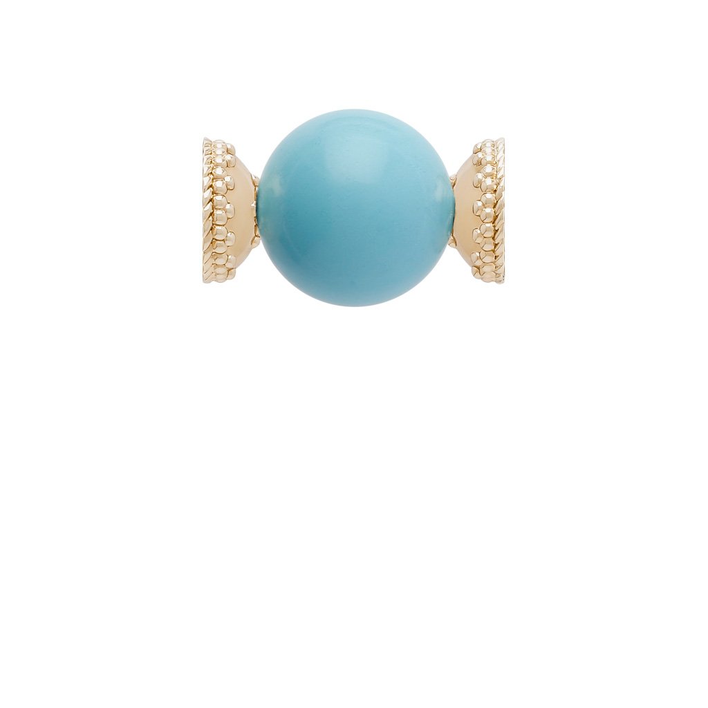 Clara Williams Victoire Reconstituted Turquoise 20Mm Centerpiece - Charles Mayer