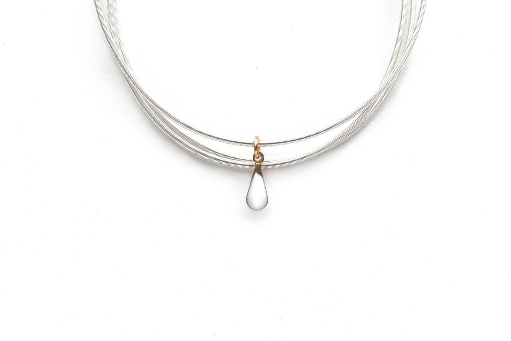 Emerson & Oliver Super Luxe-Petal Dia Charms, Silver/White-7" - Charles Mayer