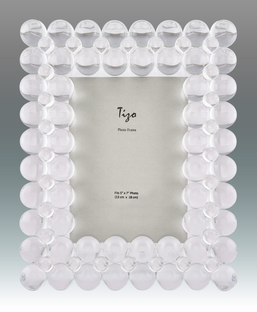 Tizo Design Crystal Bubble Glass Frame, 5*7 - Charles Mayer