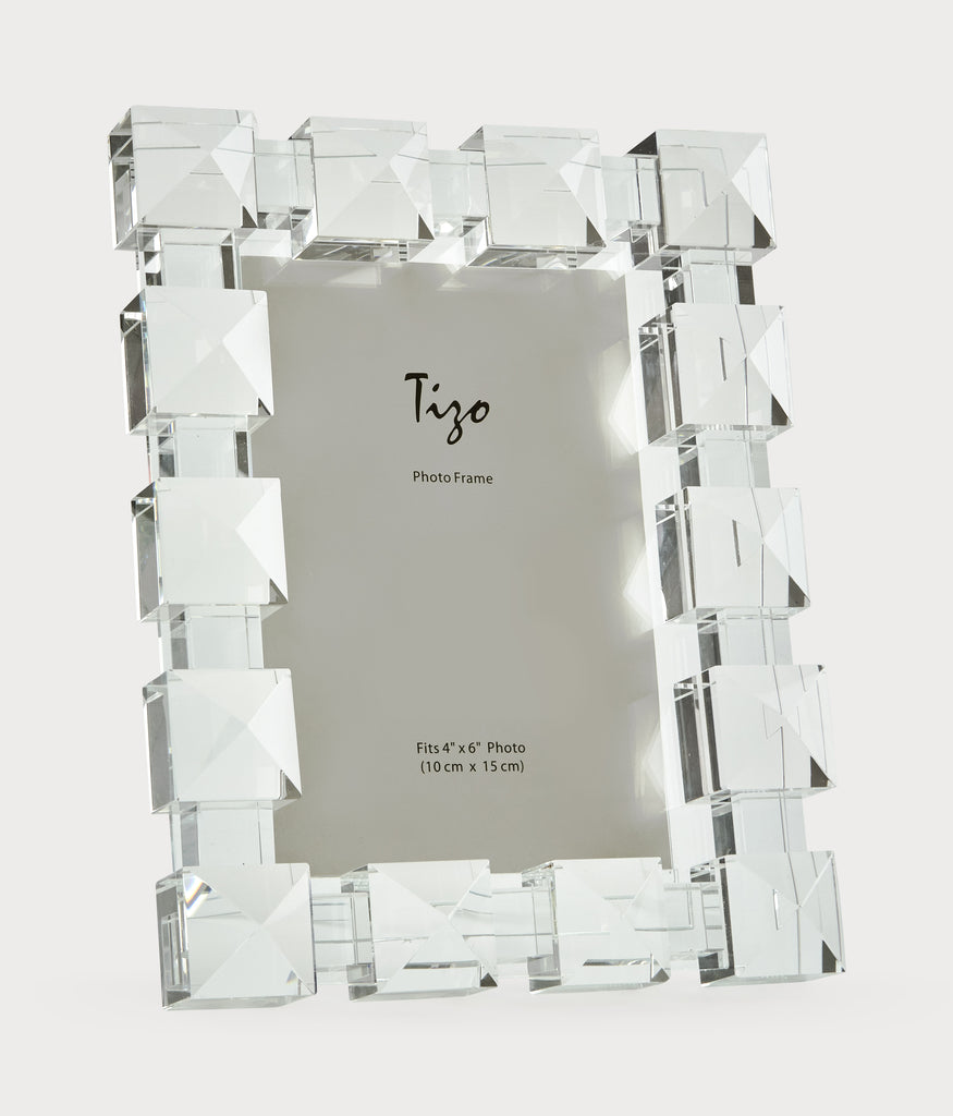 Tizo Design Crystal Square Diamond Frame, 4*6 - Charles Mayer