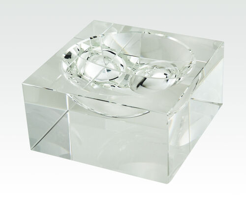 Tizo Design Small Crystal Square Bowl - Charles Mayer