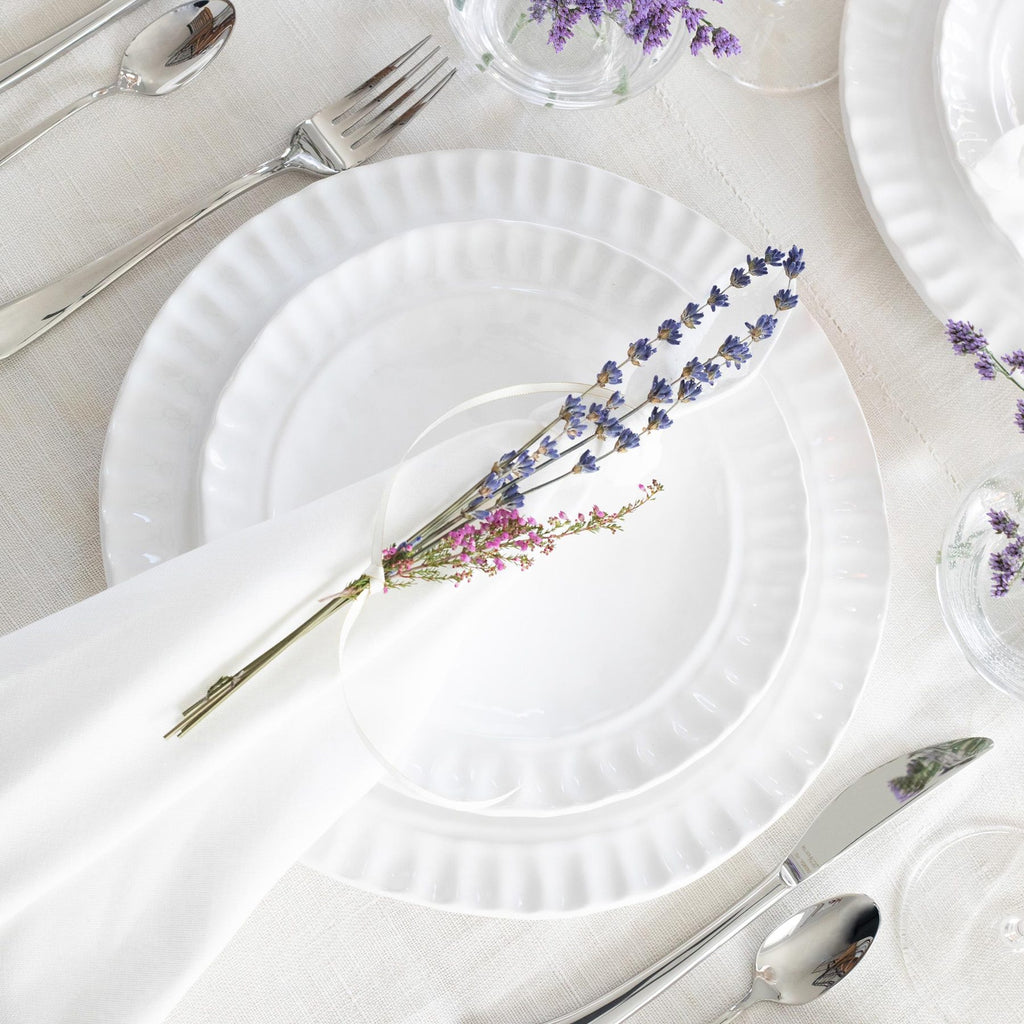 Vietri Pietra Serena Salad Plate - Charles Mayer