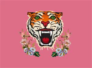 Pink Tiger Tissue Box Cover - Charles Mayer