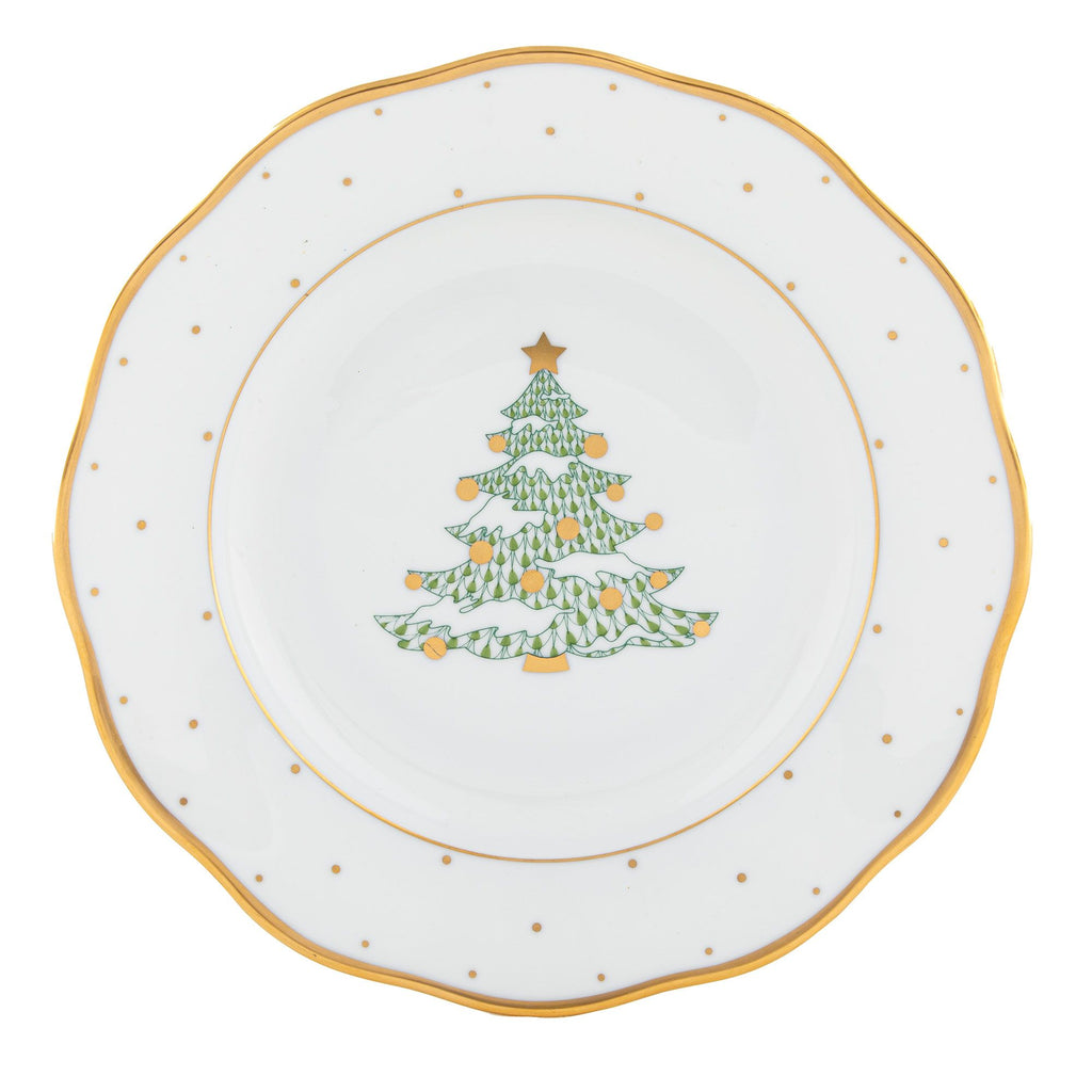 Herend Christmas Tree Dessert Plate - Charles Mayer
