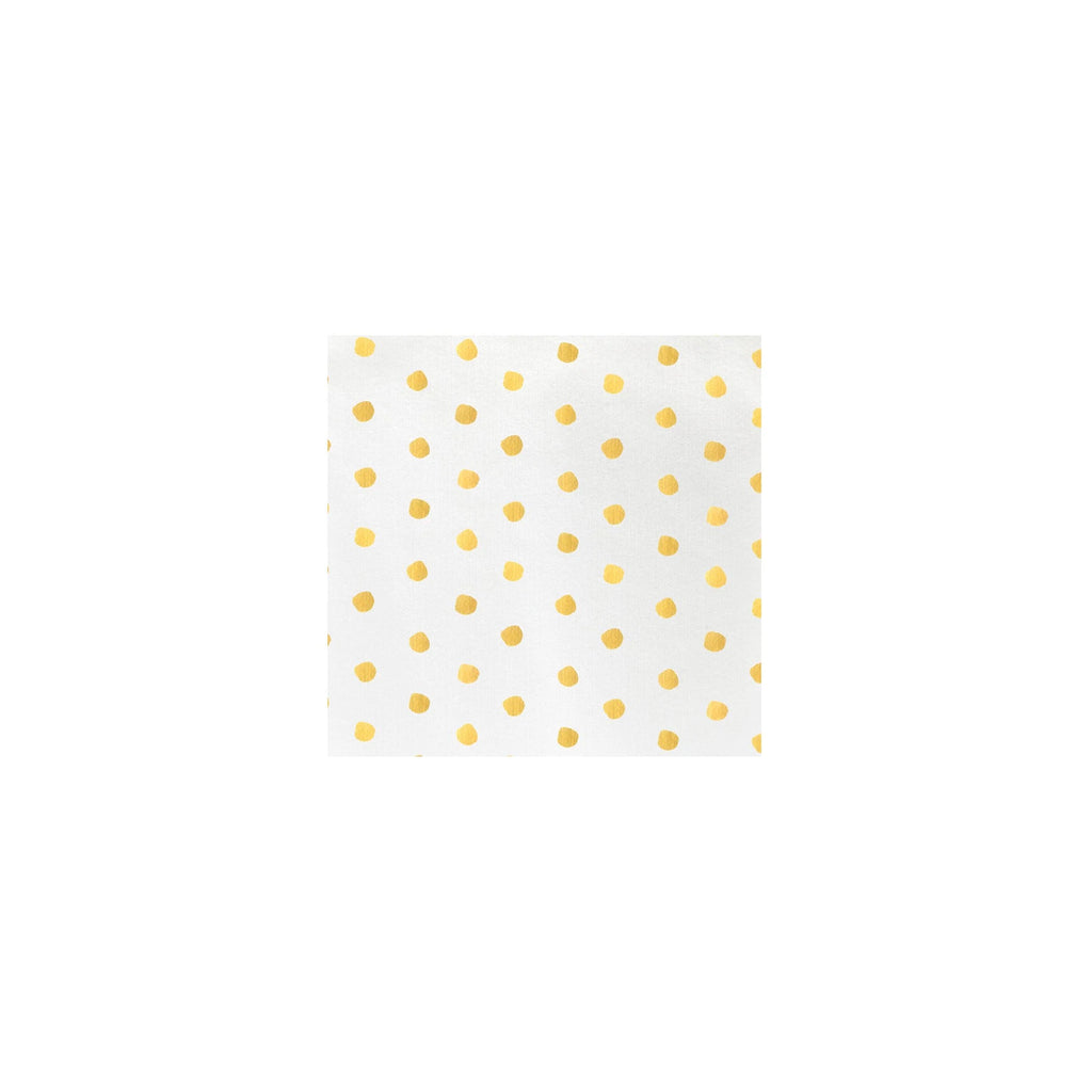 Vietri Papersoft Yellow Dot Cocktail Napkins - Charles Mayer