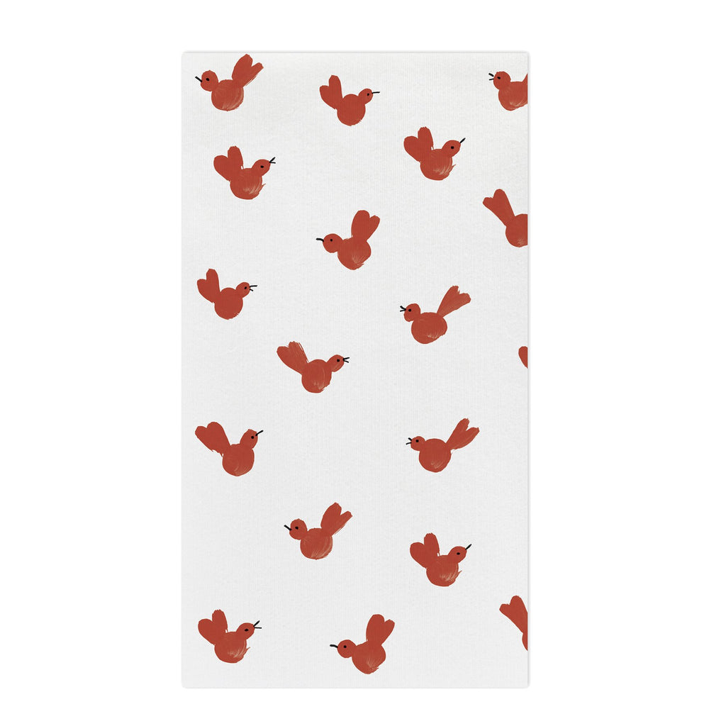 Vietri Papersoft Red Bird Guest Towels - Charles Mayer