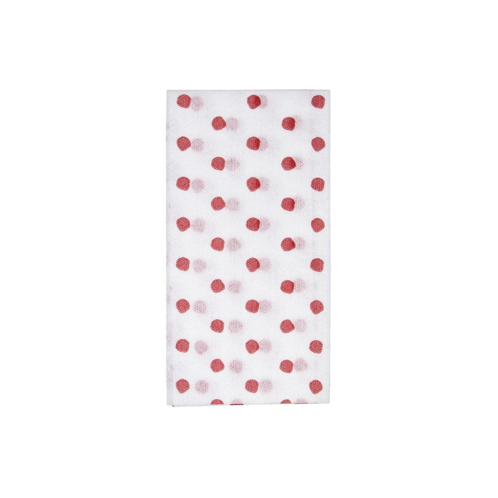 Vietri Papersoft Red Dot Guest Towels - Charles Mayer