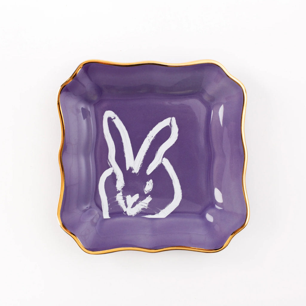 Hunt Slonem Hop Up Shop Lilac Portrait Plate - Charles Mayer