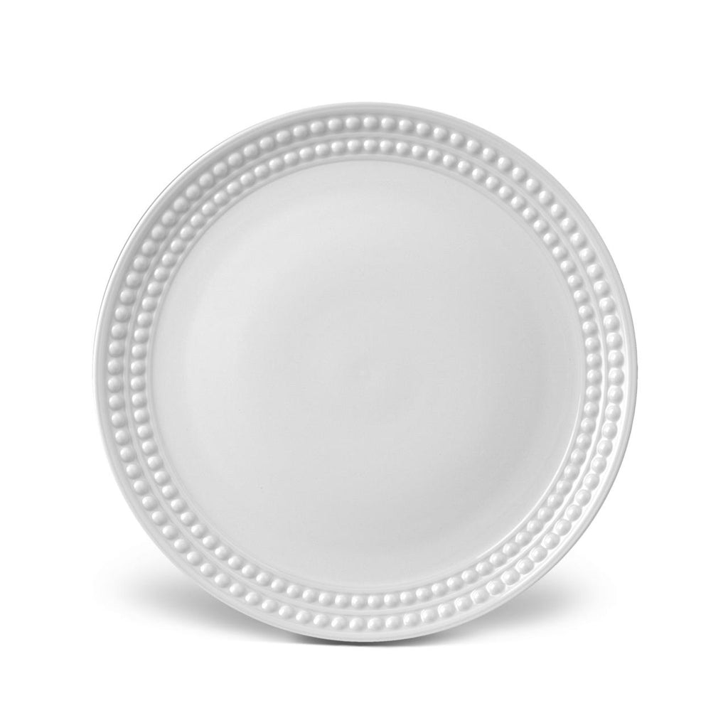 L'Objet Perlee White Dinner Plate - Charles Mayer