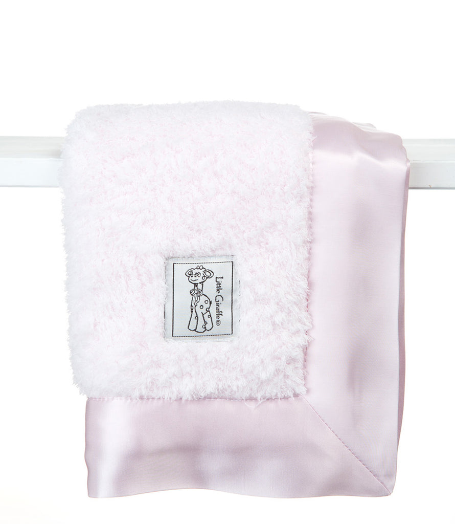 Little Giraffe Chenille Pink Blanky - Charles Mayer