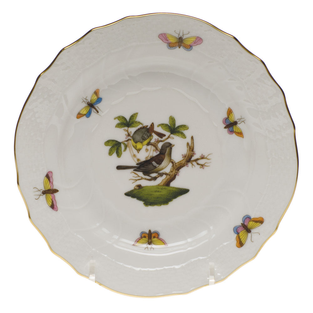 Herend Rothschild Bird Bread & Butter Plate, #1 - Charles Mayer
