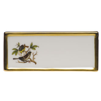 Herend Rothschild Bird Placecard - Charles Mayer