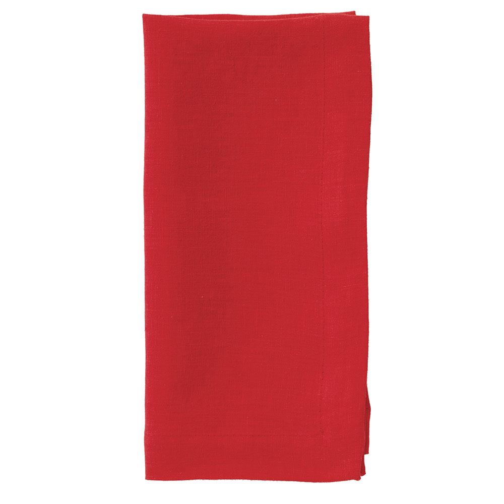 Bodrum Riviera Poppy Red Napkin - Charles Mayer