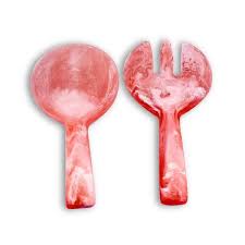 Nashi Home Resin Apricot Swirl Jumbo Salad Servers - Charles Mayer