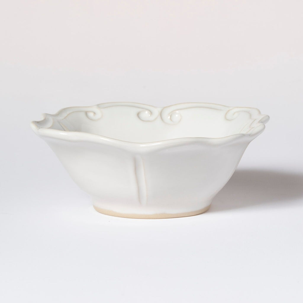 Vietri Incanto Stone White Baroque Cereal Bowl - Charles Mayer