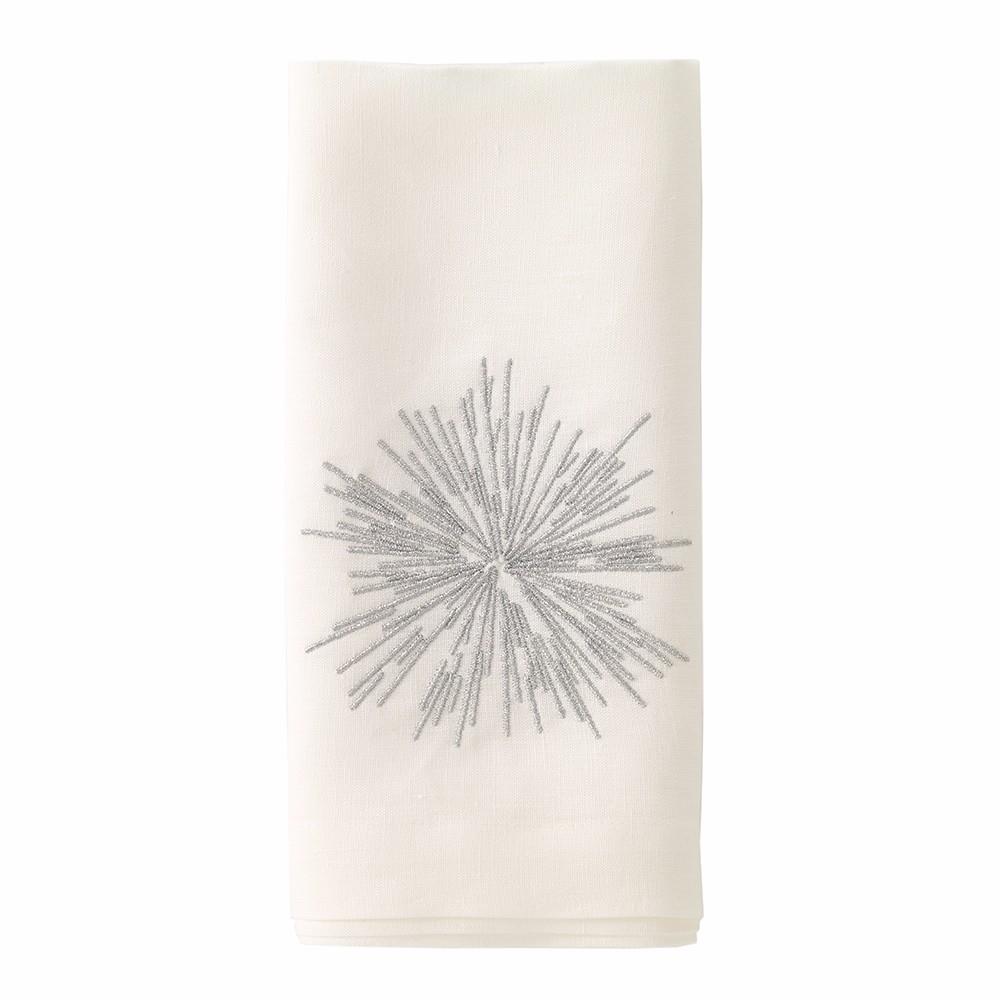 Bodrum Starburst Silver Napkin - Charles Mayer