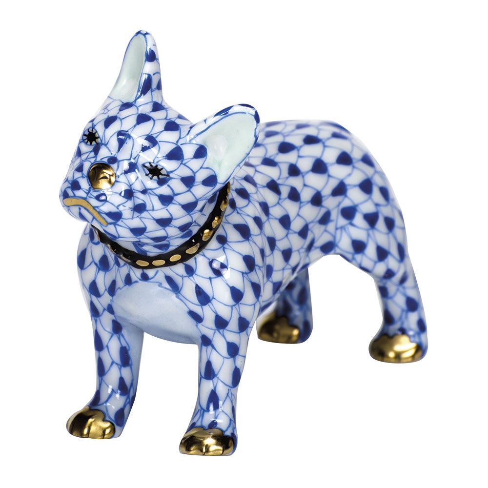Herend Sapphire Frenchie - Charles Mayer