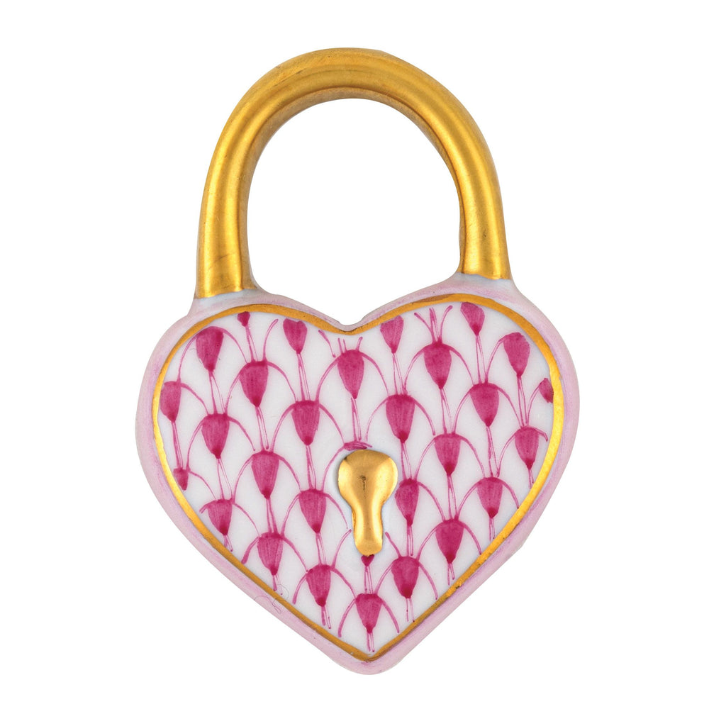 Herend Raspberry Heart Lock - Charles Mayer