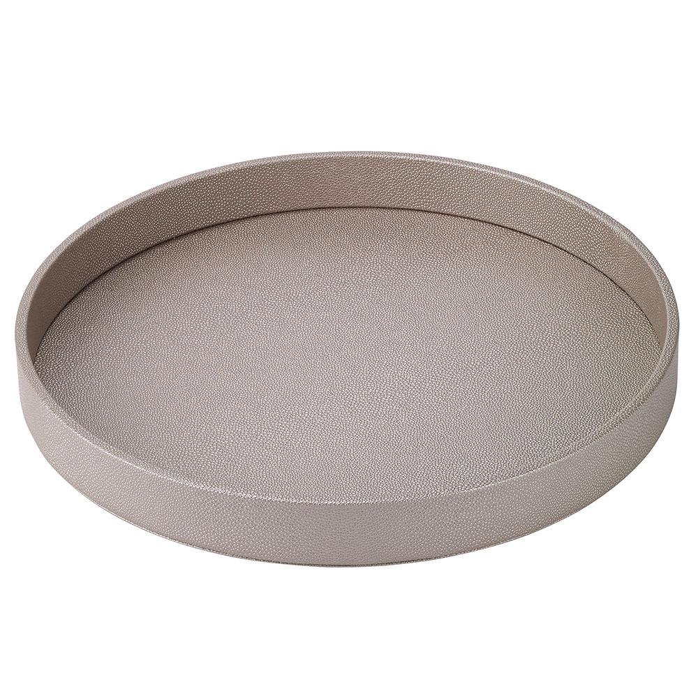 Bodrum Skate Gray Round Tray - Charles Mayer