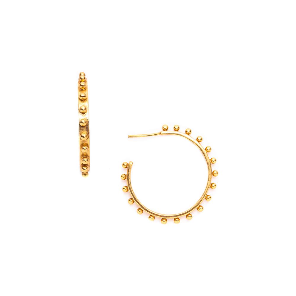 Julie Vos Soho Gold Medium Hoop Earring - Charles Mayer