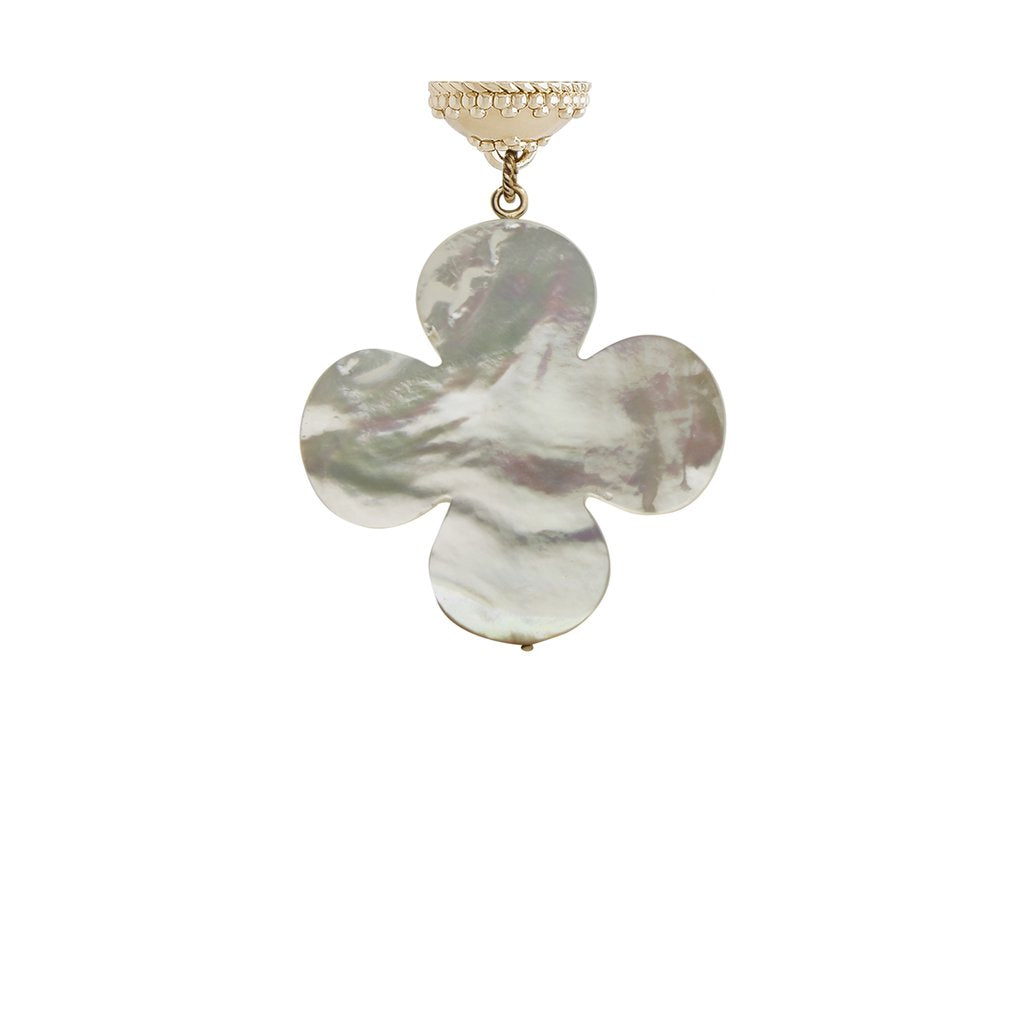 Clara Williams White Petal Tag Tassel - Charles Mayer