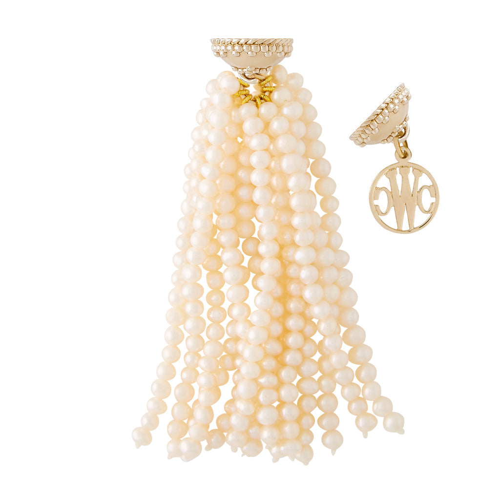 Clara Williams Freshwater White Seed Pearl Tassel - Charles Mayer