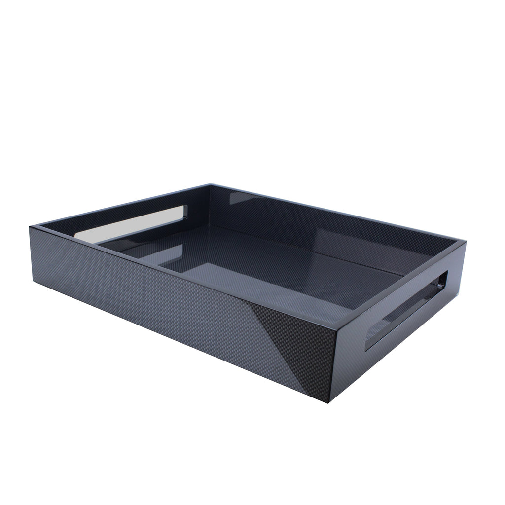Addison Ross Carbon Fiber Medium Laquered Tray - Charles Mayer