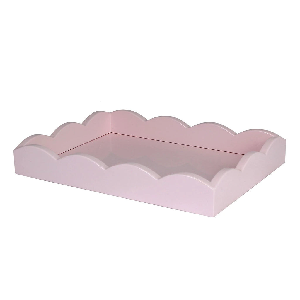 Addison Ross Pink Small Scallop Lacquered Tray - Charles Mayer