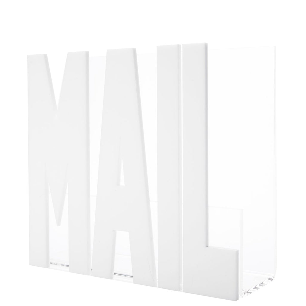 Tara Wilson White Mail Holder - Charles Mayer