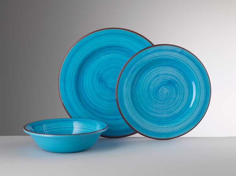Mario Luca Giusti St. Tropez Melamine Turquoise Dinner Plate - Charles Mayer