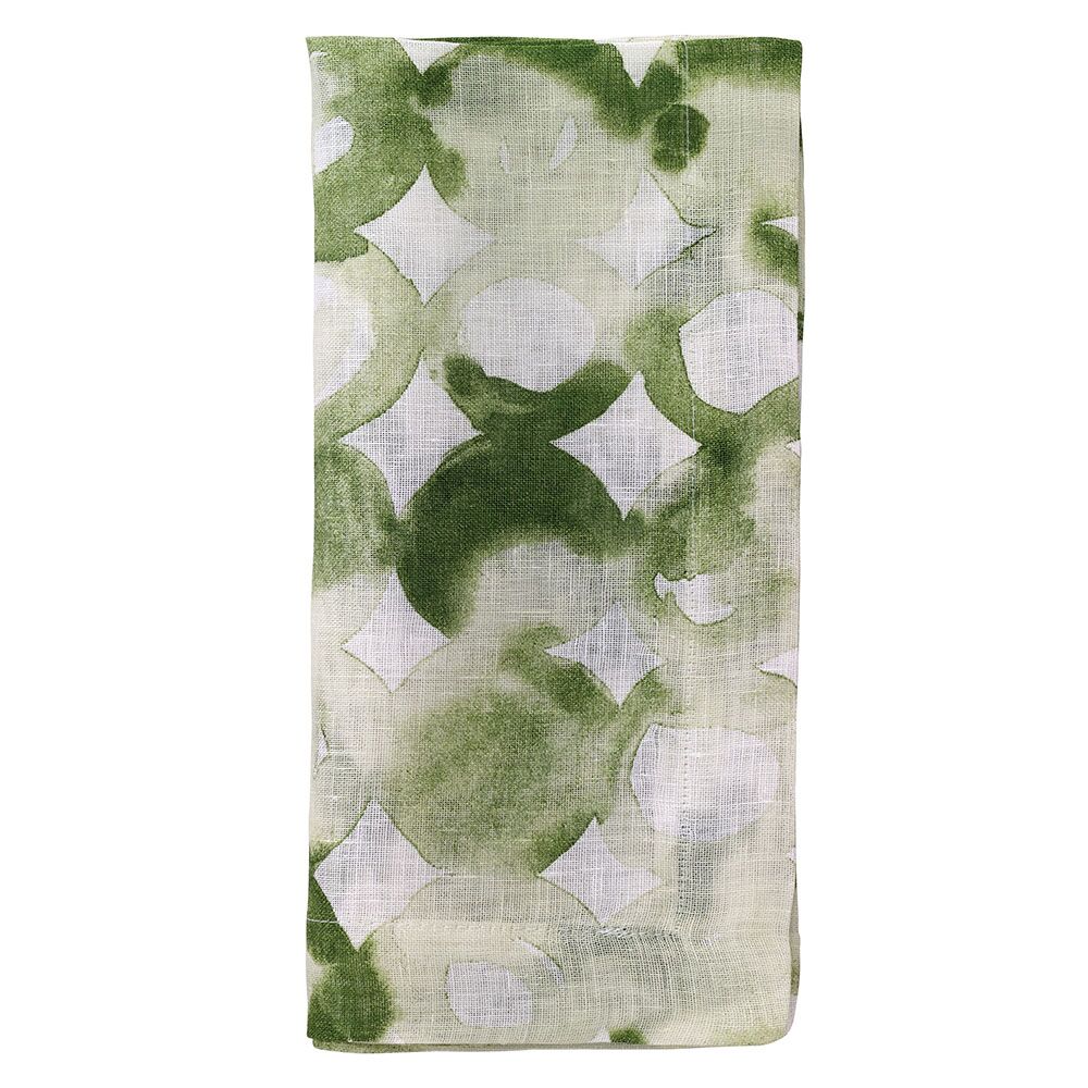 Bodrum Watermark Green Napkin - Charles Mayer
