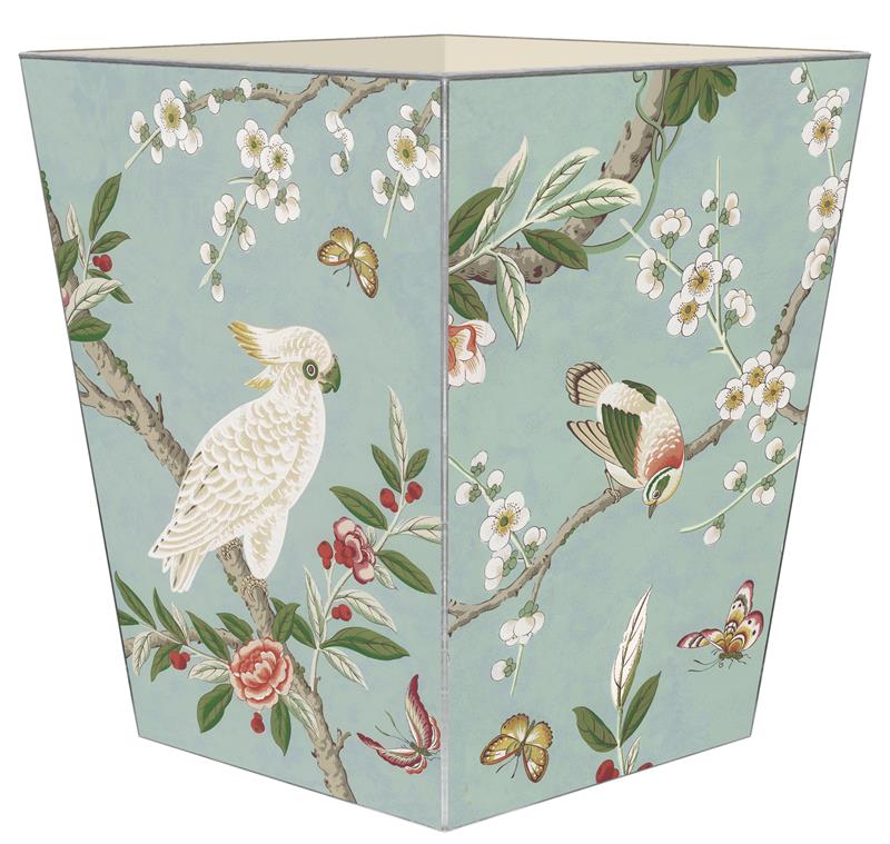 Birds and Bloom Wastebasket - Charles Mayer